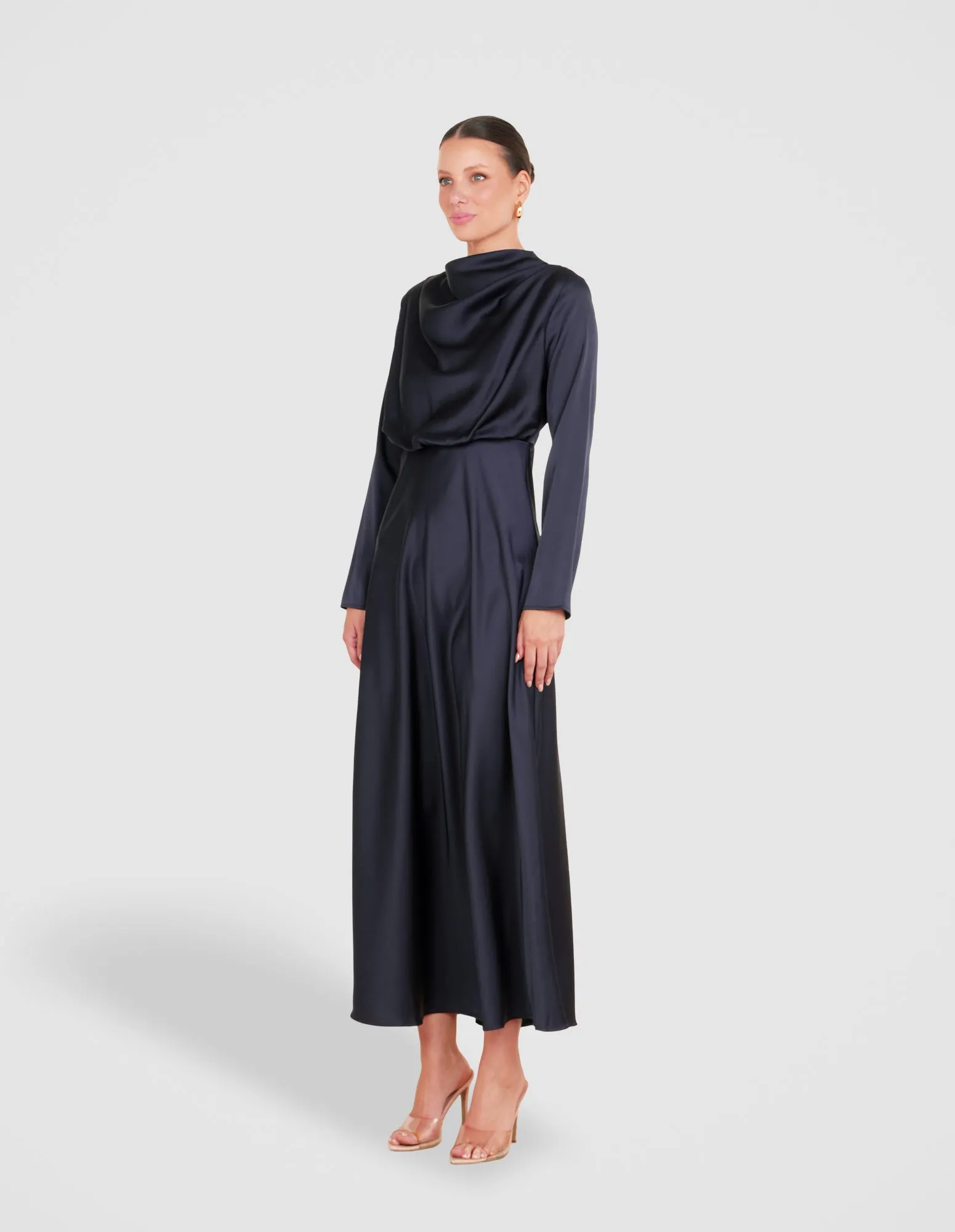 Dina Long Sleeve Satin Dress sold by Pilgrim product image thumbnail 2