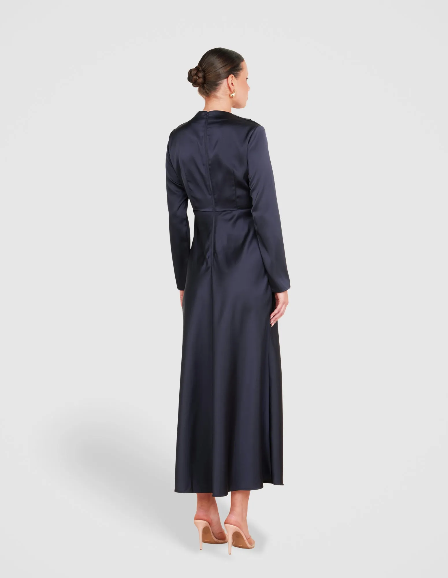 Dina Long Sleeve Satin Dress sold by Pilgrim product image thumbnail 3