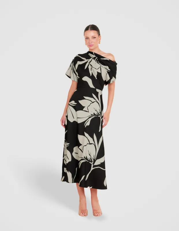 Jada Off Shoulder Midi Dress sold by Pilgrim