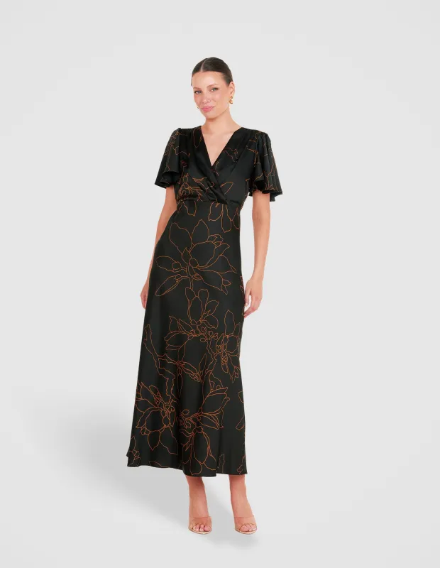 Becky Short Sleeve Maxi Dress sold by Pilgrim