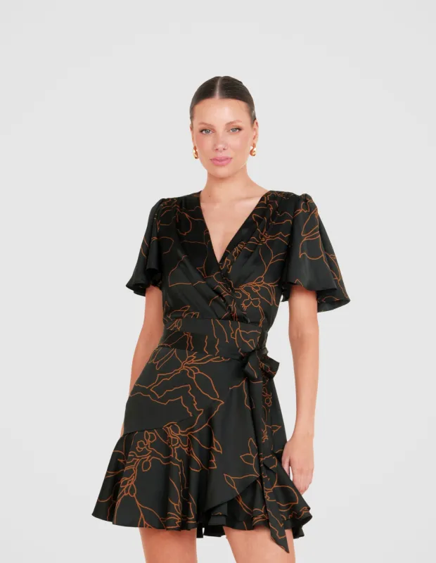 Jade Short Sleeve Mini Dress sold by Pilgrim