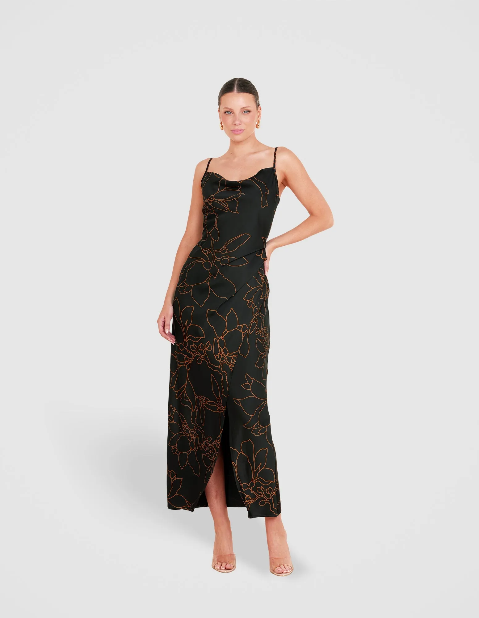 Elicia Cowl Neck Maxi Dress sold by Pilgrim