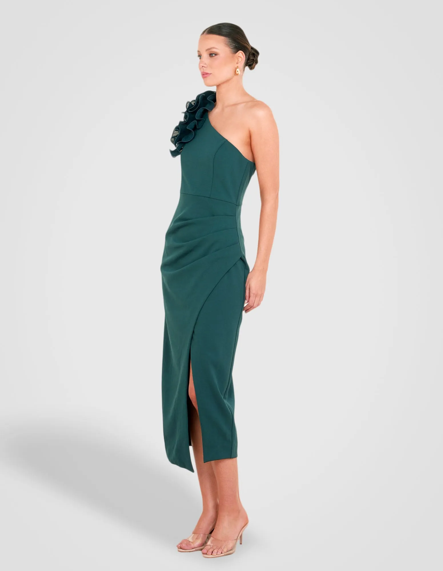 Hina Ruffle One Shoulder Dress sold by Pilgrim product image thumbnail 2