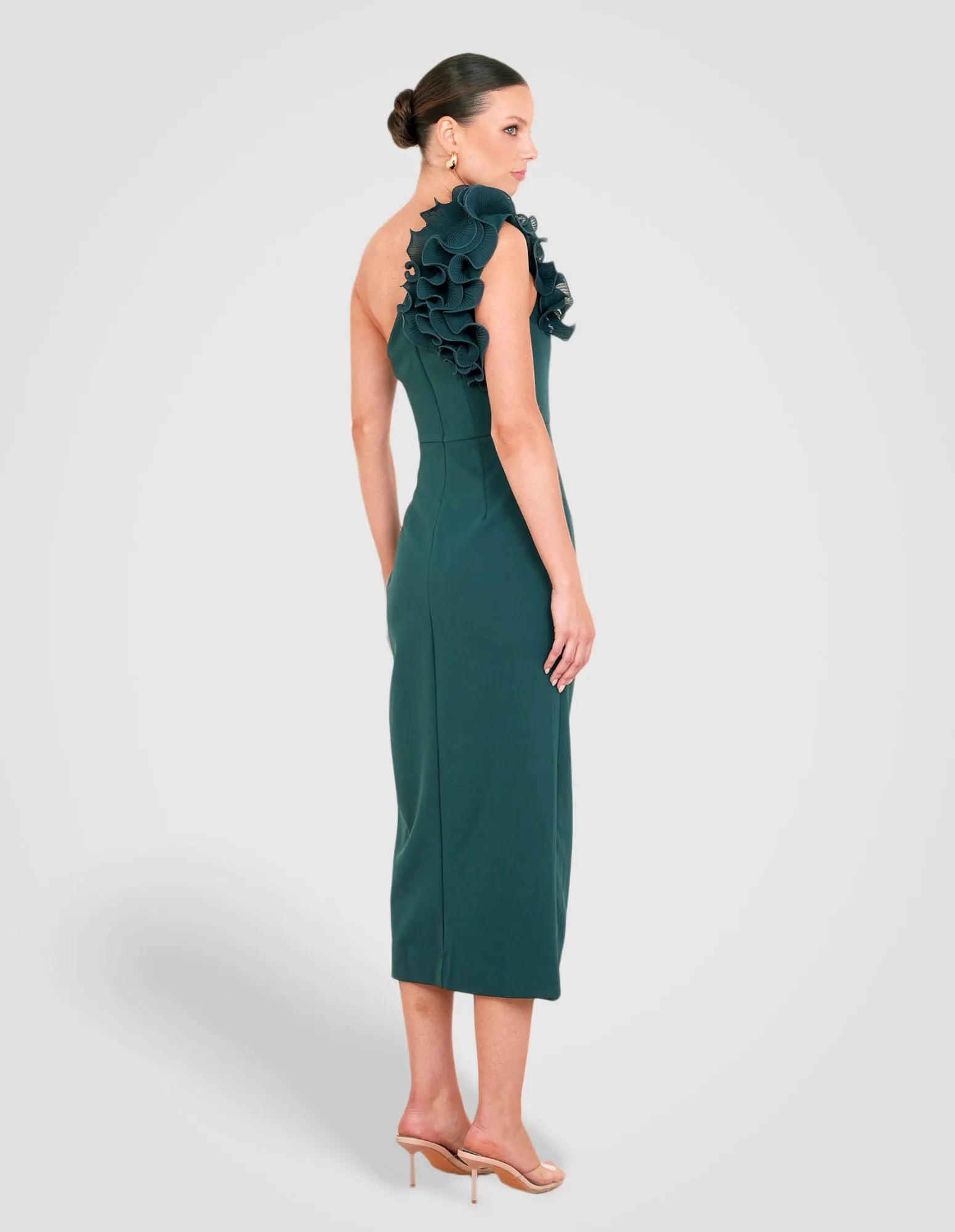 Hina Ruffle One Shoulder Dress sold by Pilgrim product image thumbnail 3