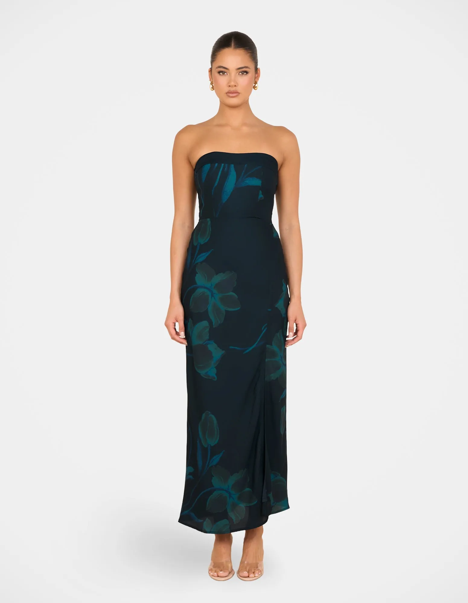 Frannie Strapless Maxi Dress sold by Pilgrim
