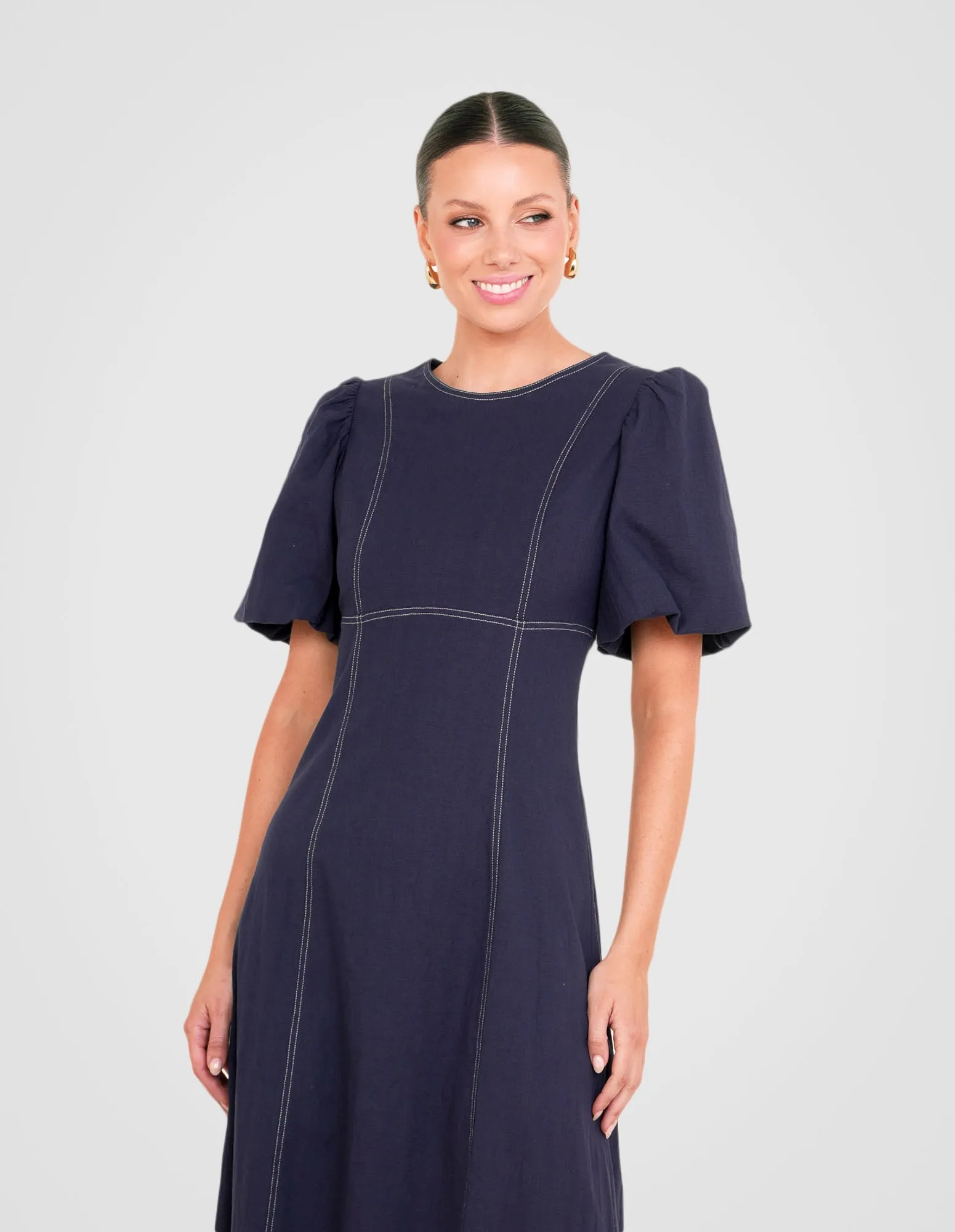 Zaffi Puff Sleeve Maxi Dress sold by Pilgrim product image thumbnail 4