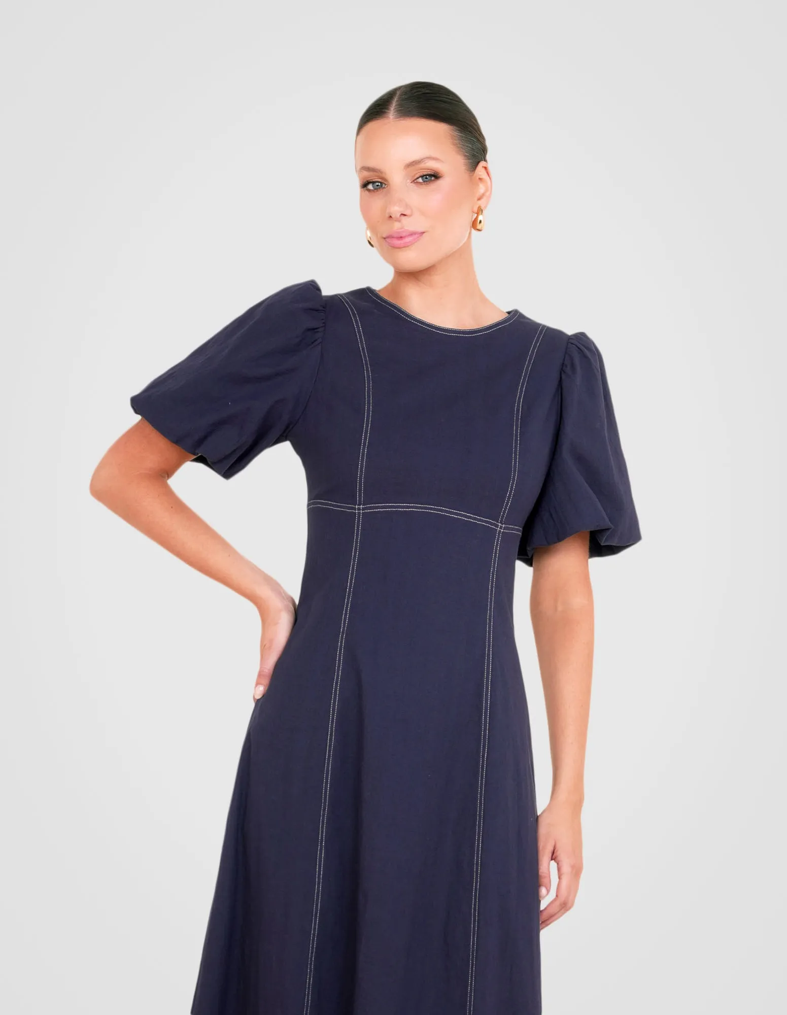 Zaffi Puff Sleeve Maxi Dress sold by Pilgrim product image thumbnail 5