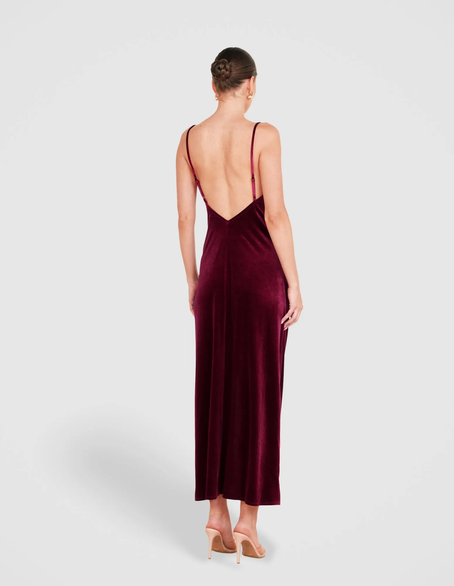 Lauren Cowl Velvet Maxi Dress sold by Pilgrim product image thumbnail 4