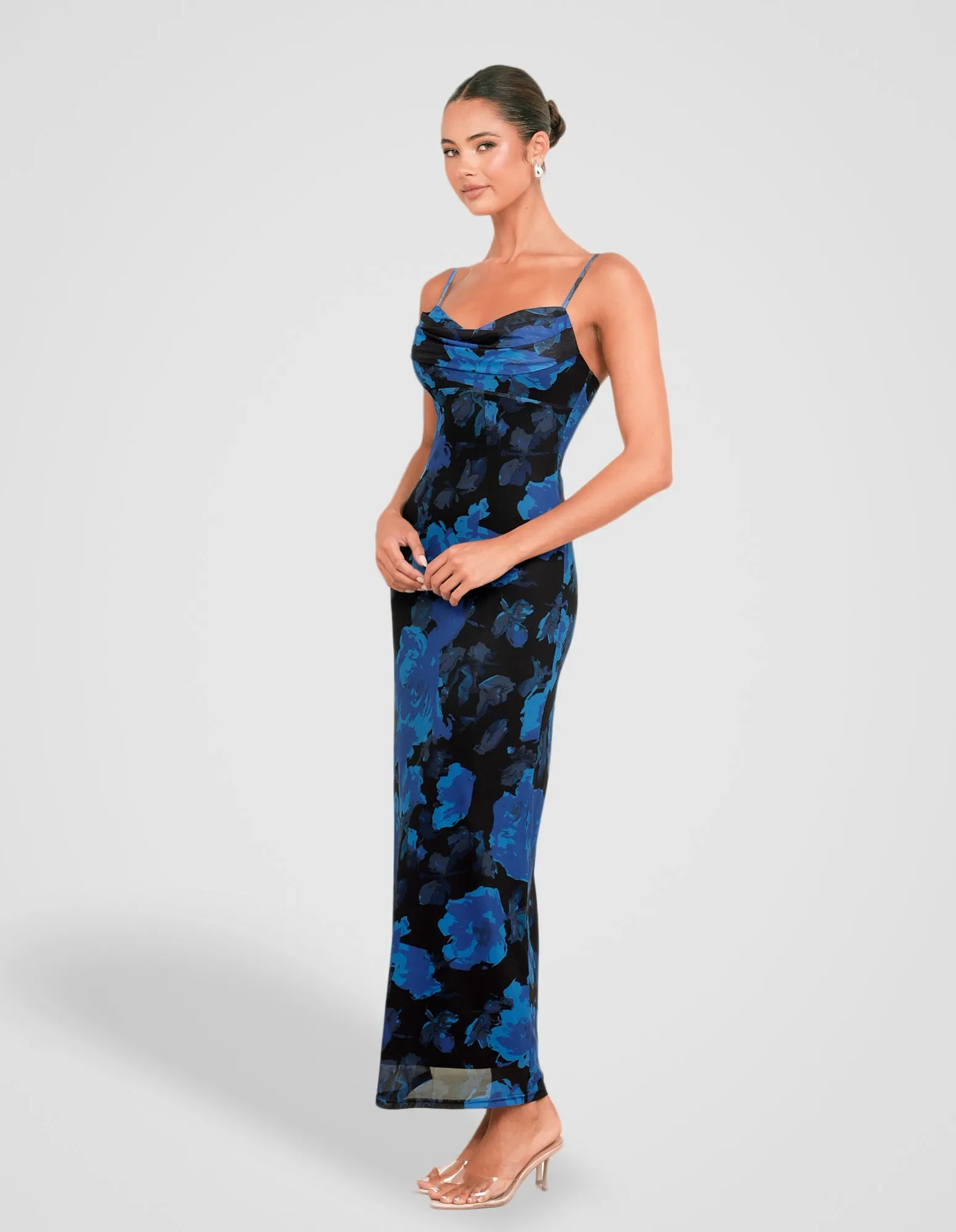 Kendra Cowl Neck Mesh Dress sold by Pilgrim product image thumbnail 2