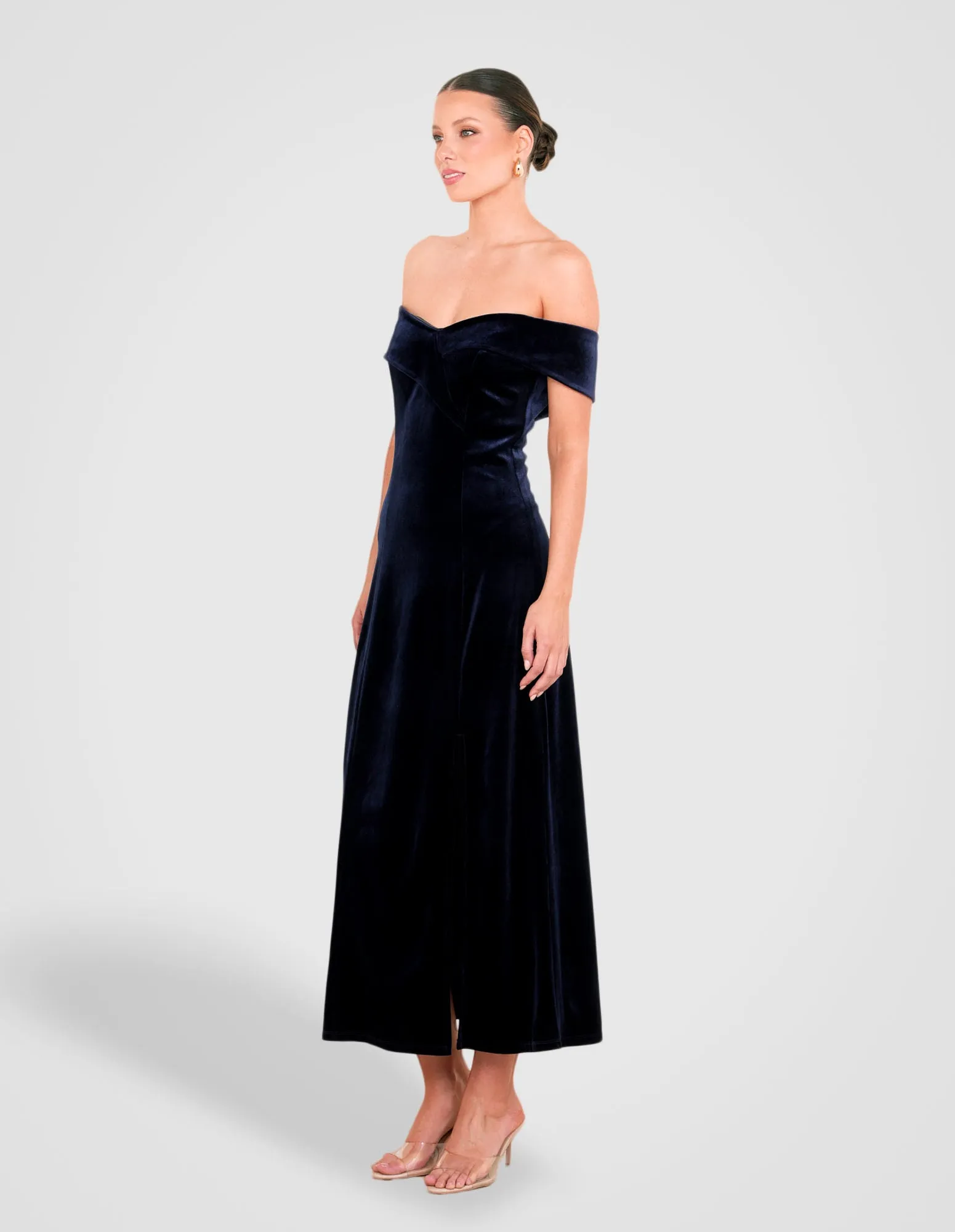 Bri Off Shoulder Velvet Gown sold by Pilgrim product image thumbnail 2