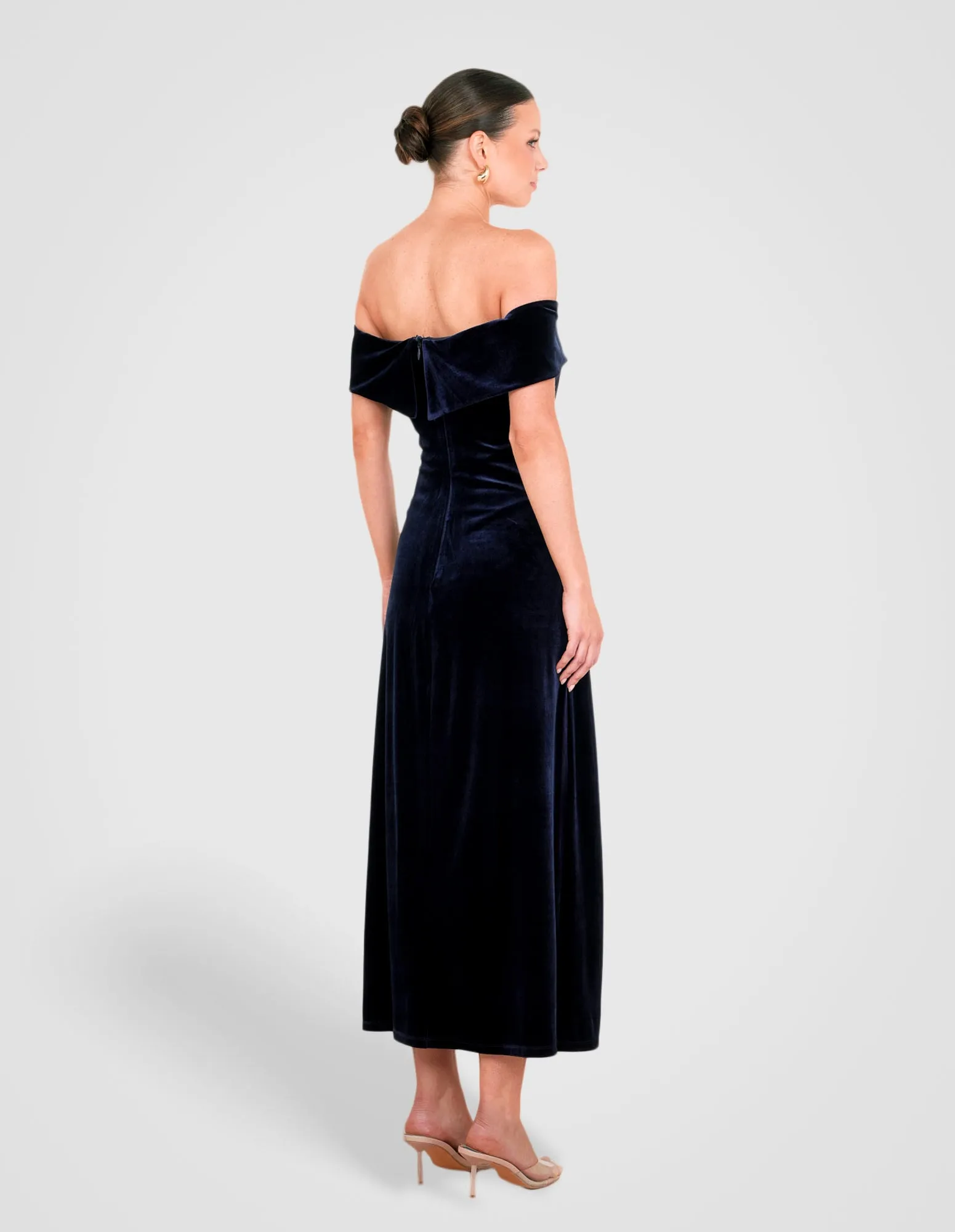 Bri Off Shoulder Velvet Gown sold by Pilgrim product image thumbnail 3