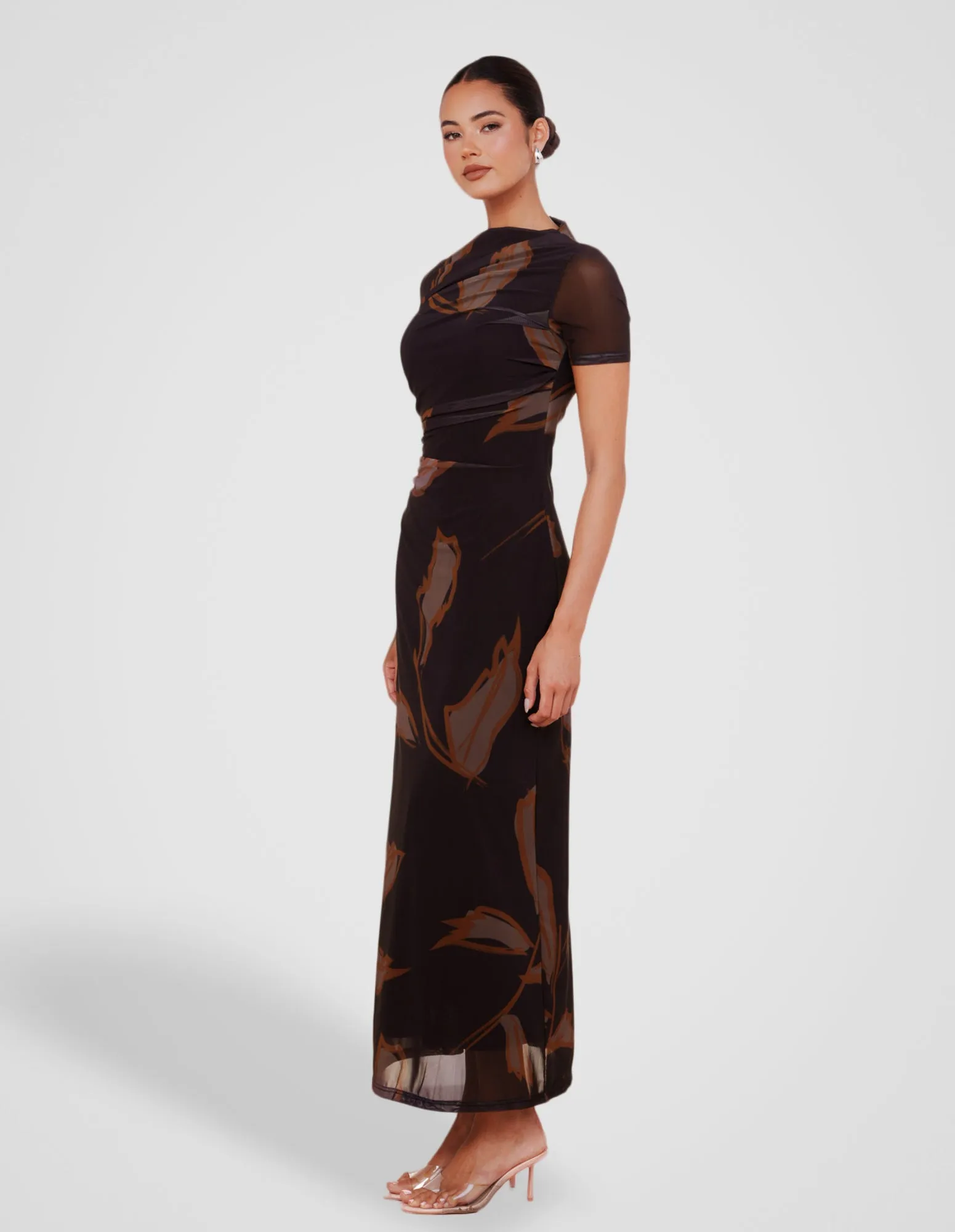 Lenny Printed Mesh Dress sold by Pilgrim product image thumbnail 2
