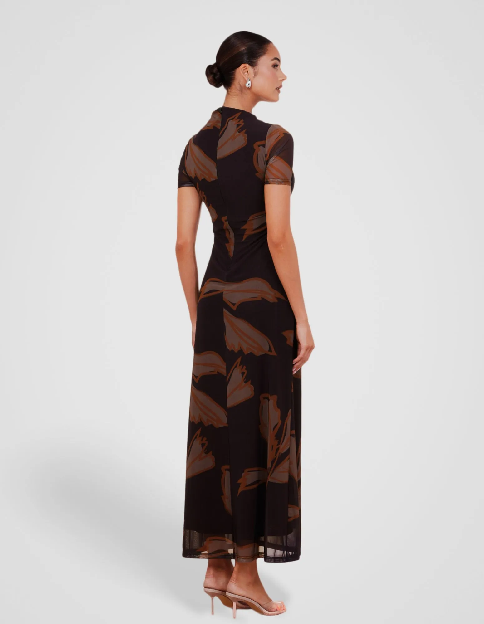 Lenny Printed Mesh Dress sold by Pilgrim product image thumbnail 3
