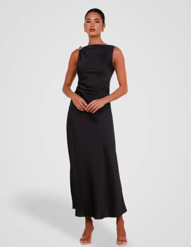 Carlette Cowl Neck Maxi Dress made by Pilgrim