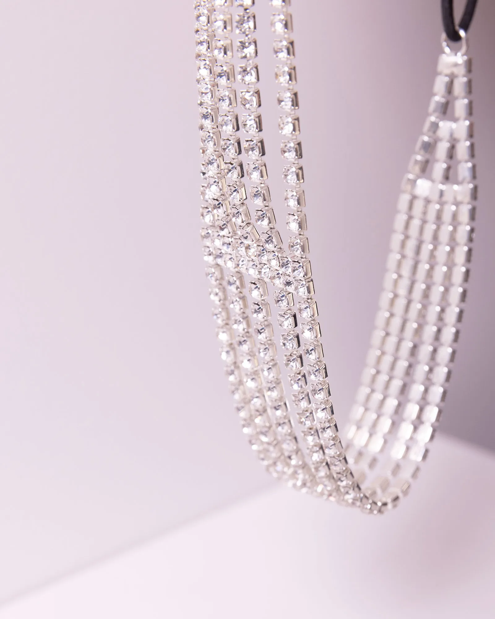 Bowie Silver Diamante Headband sold by Pilgrim product image thumbnail 5