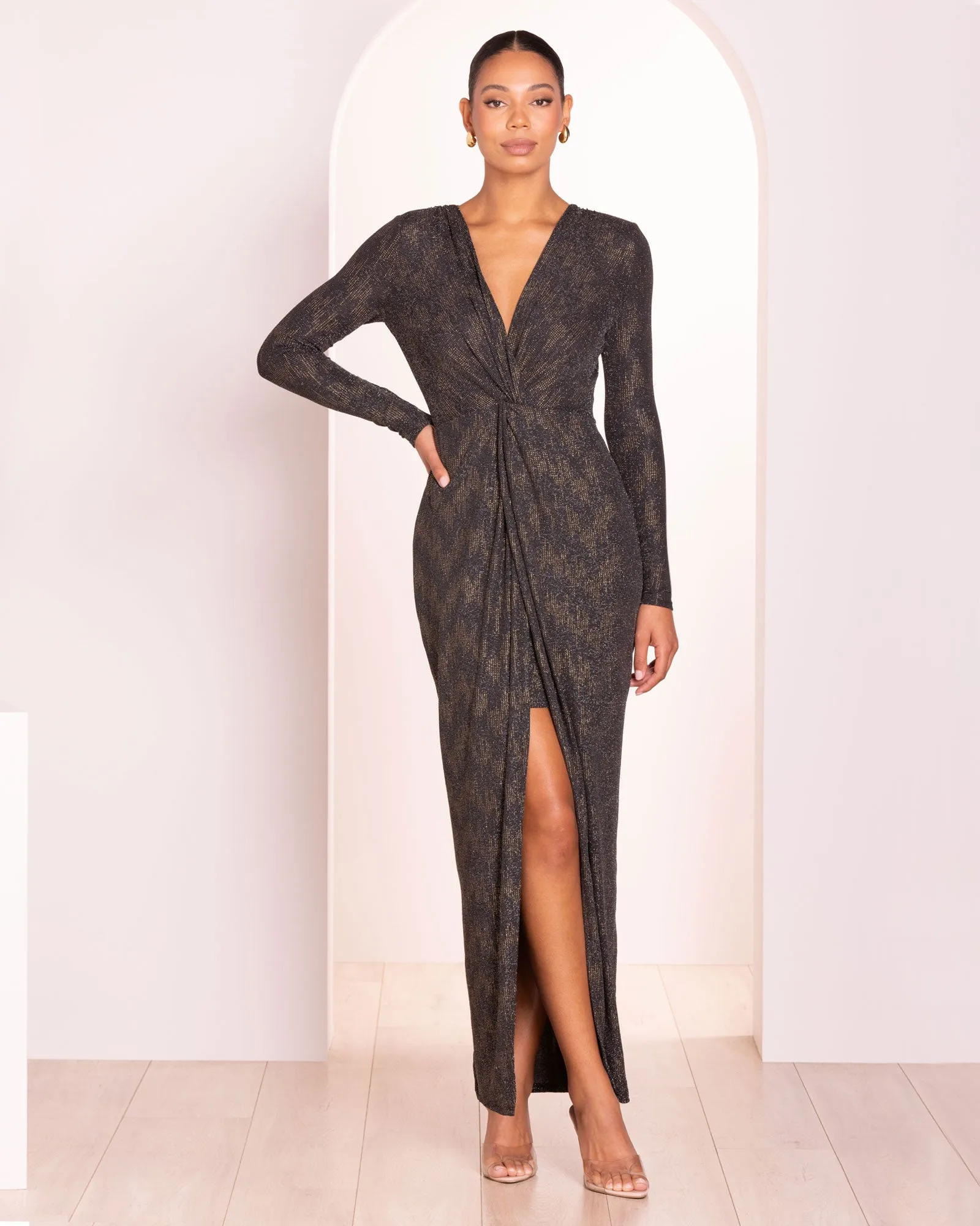 Marnie V-neck Knot Gown sold by Pilgrim