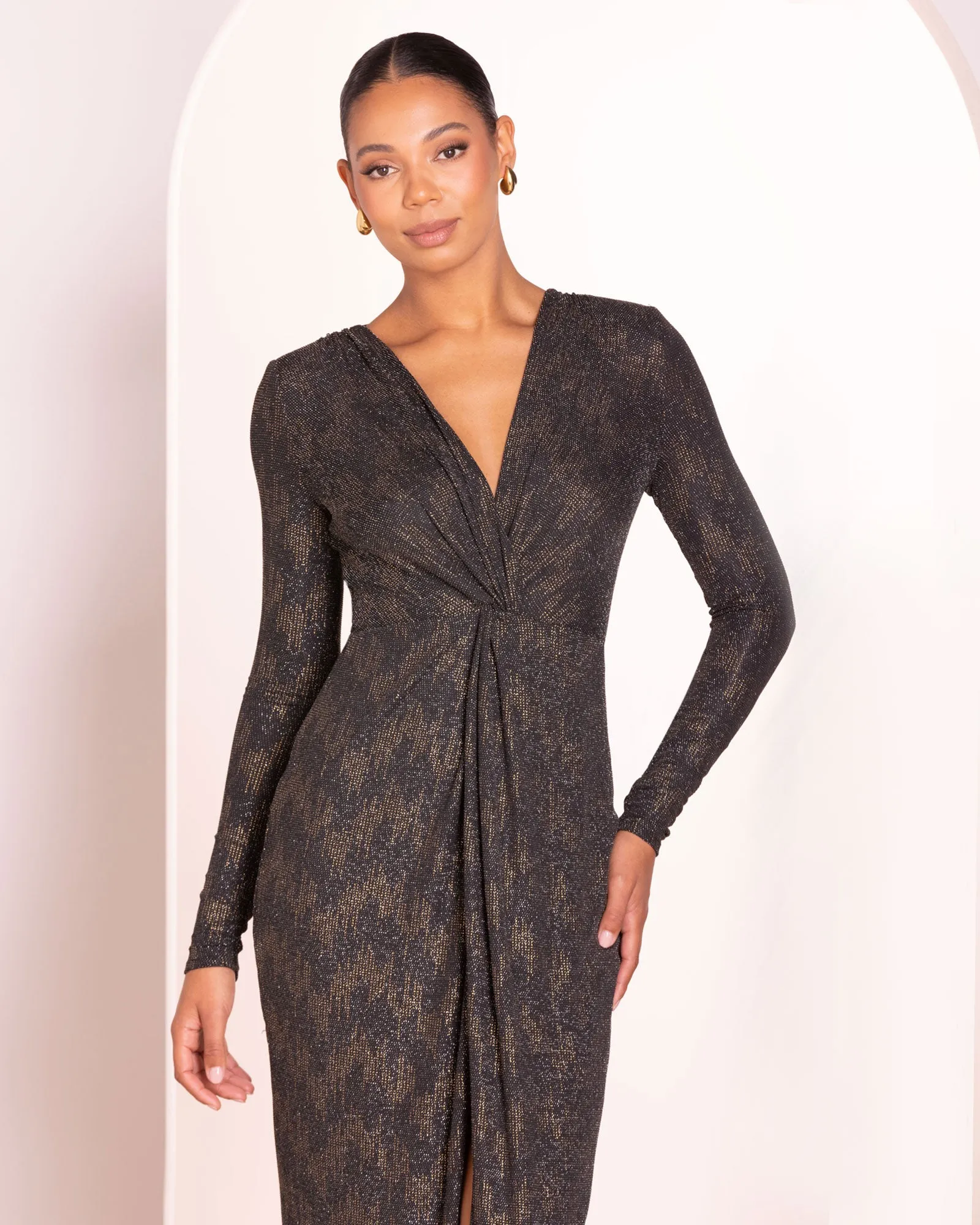 Marnie V-neck Knot Gown sold by Pilgrim product image thumbnail 5