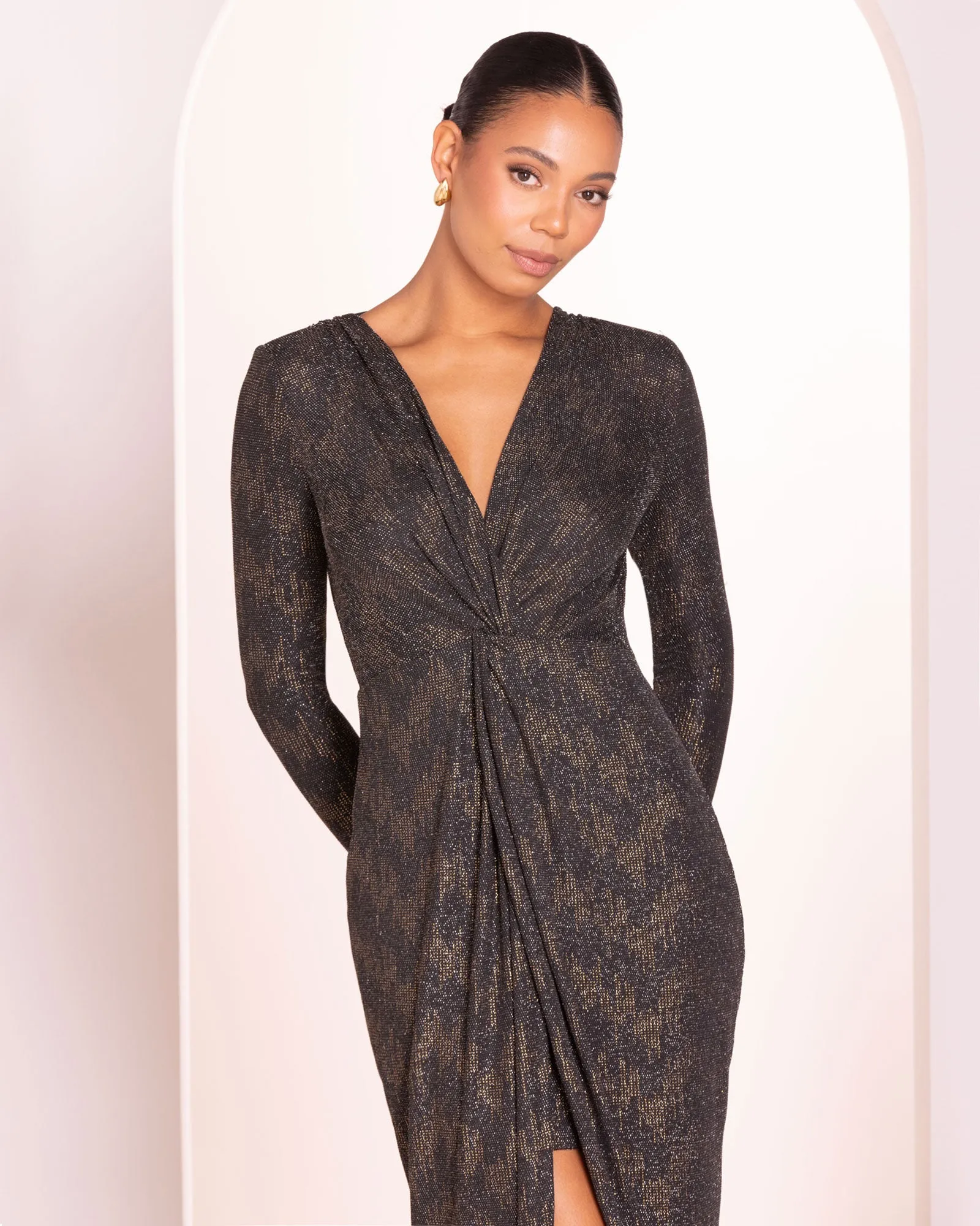 Marnie V-neck Knot Gown sold by Pilgrim product image thumbnail 4