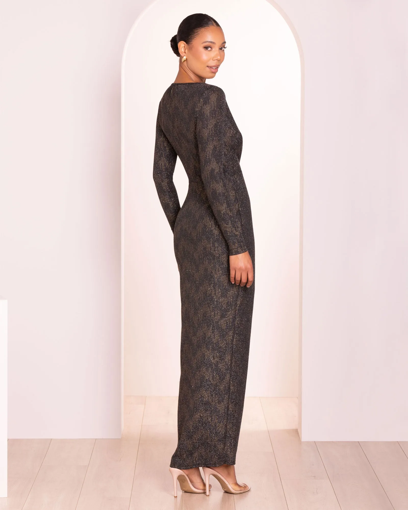 Marnie V-neck Knot Gown sold by Pilgrim product image thumbnail 3