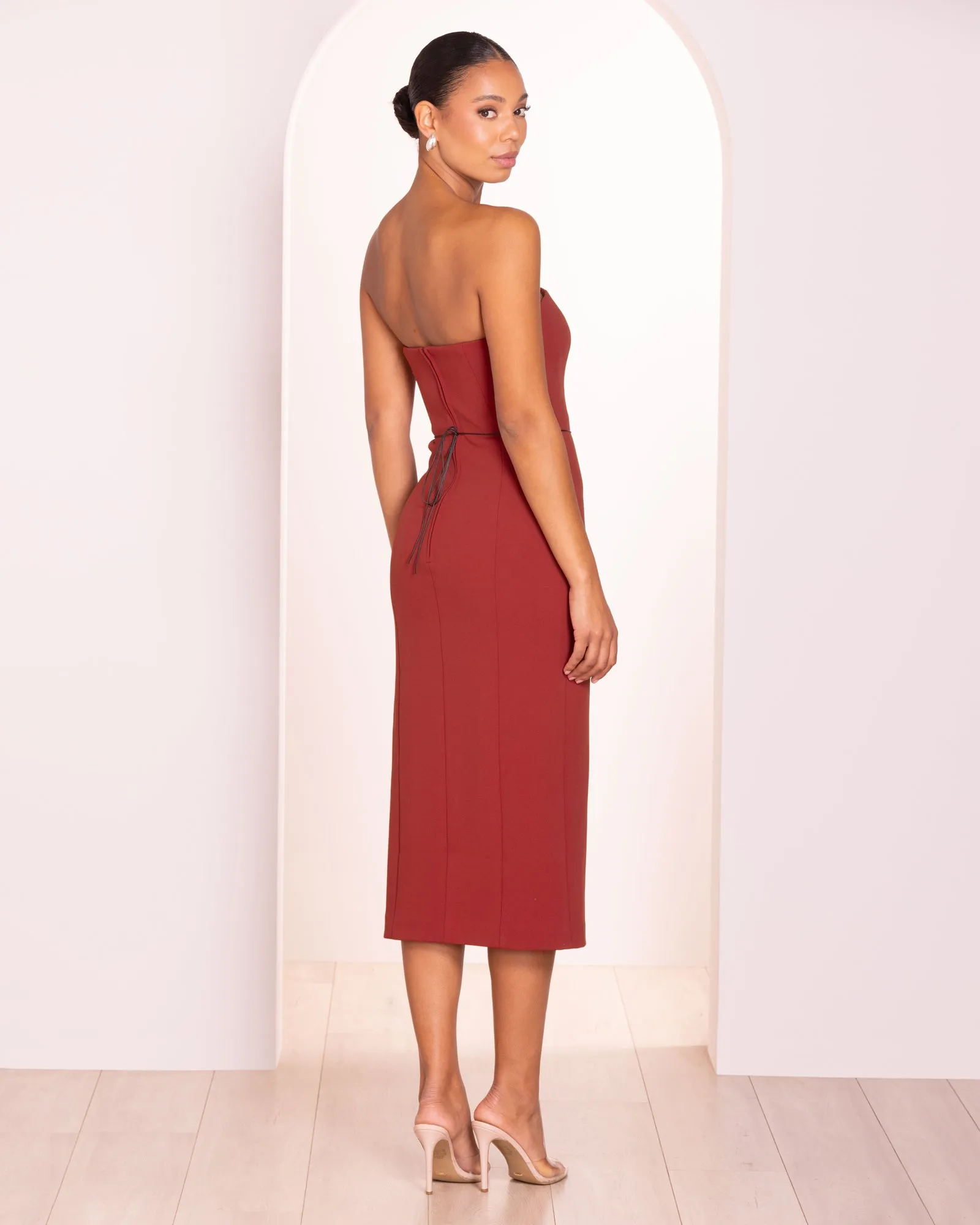 Vivianna Strapless Midi Dress sold by Pilgrim product image thumbnail 4