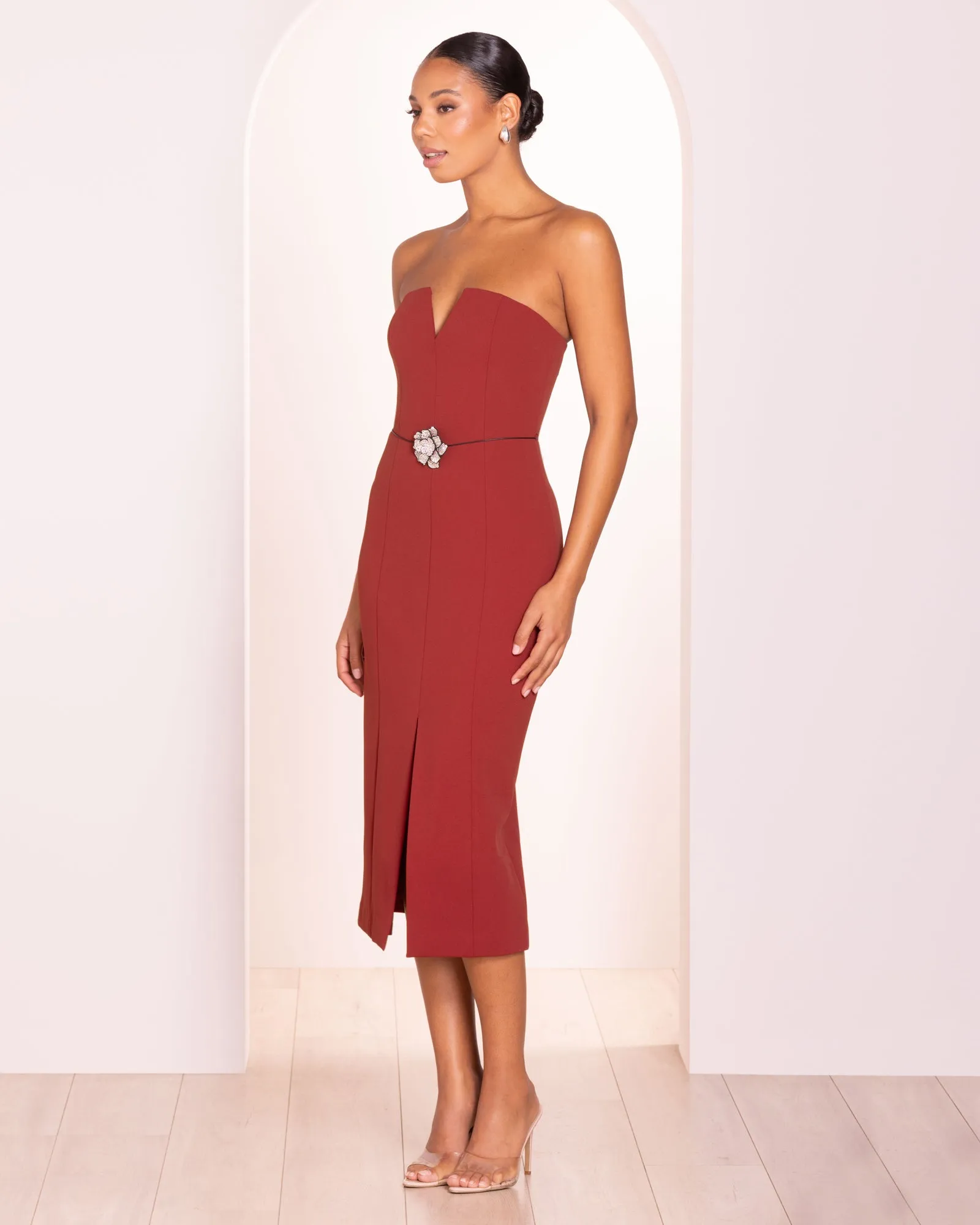 Vivianna Strapless Midi Dress sold by Pilgrim product image thumbnail 3