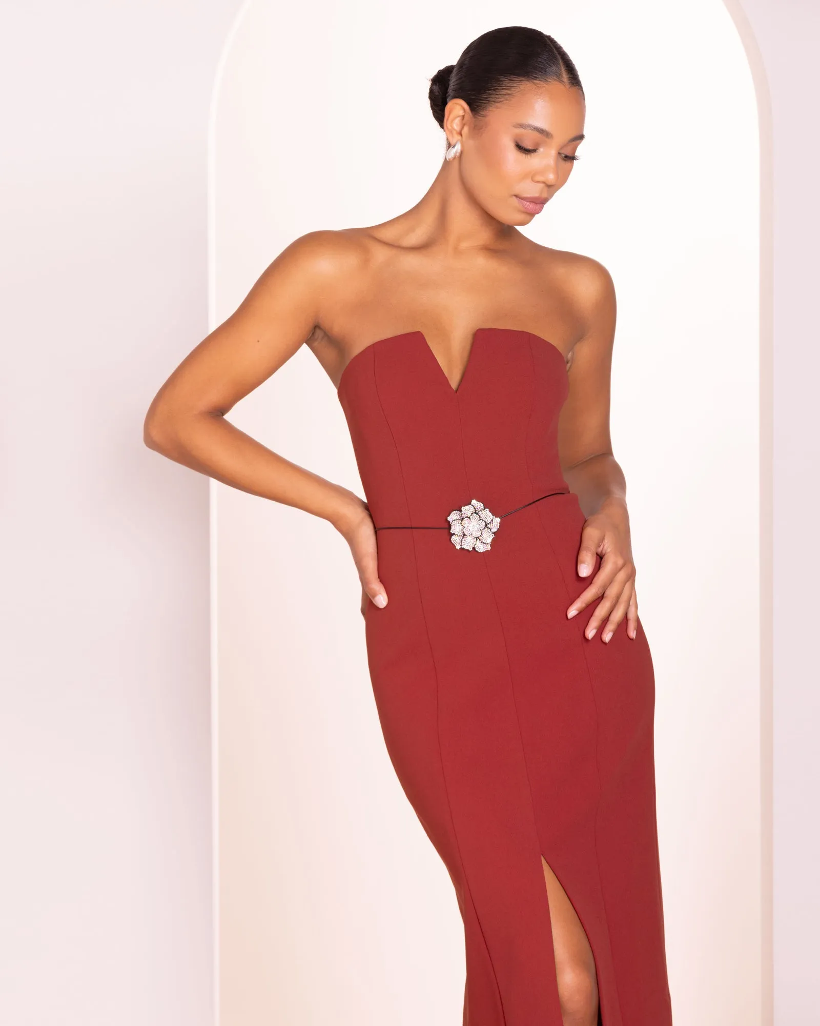 Vivianna Strapless Midi Dress sold by Pilgrim product image thumbnail 5