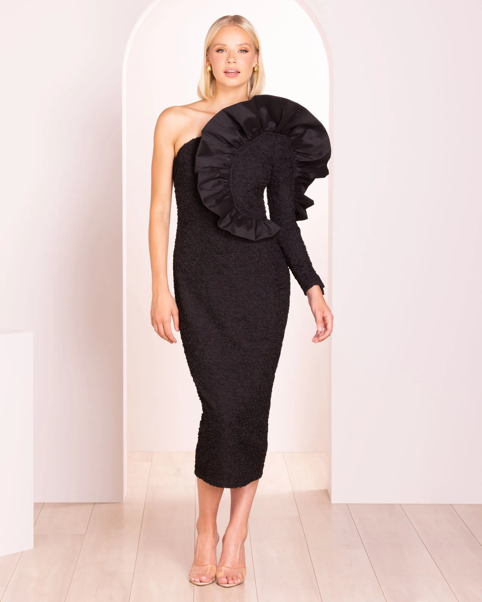 Sami One Shoulder Midi Dress sold by Pilgrim