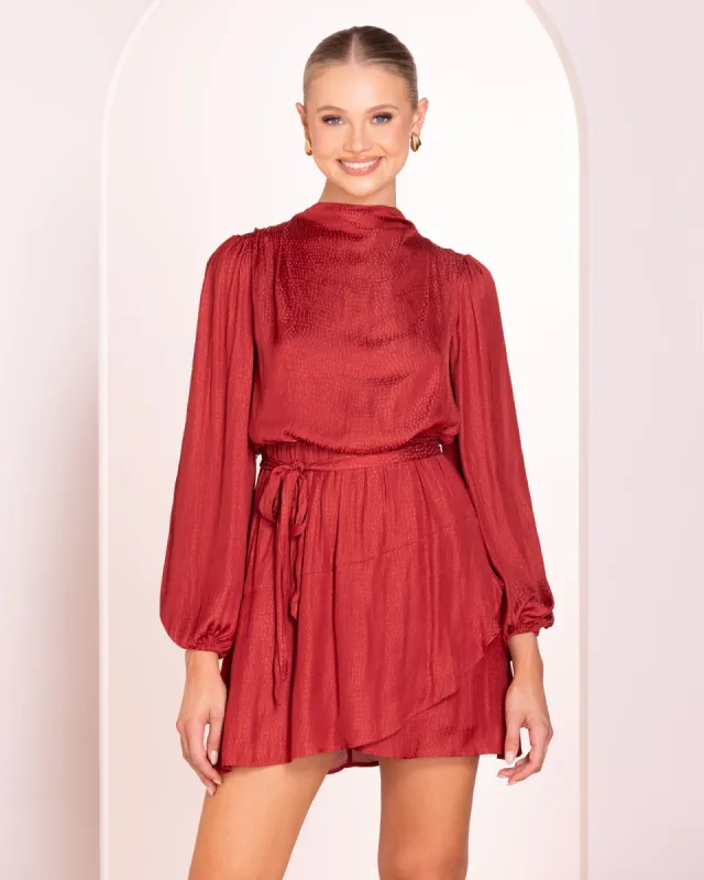 Zosia High Neck Mini Dress sold by Pilgrim