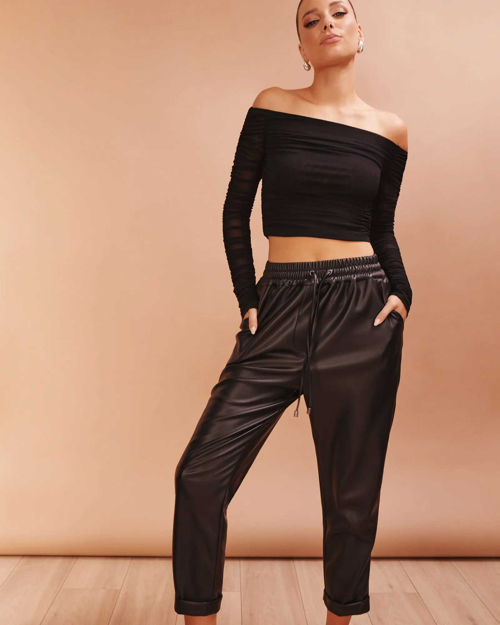Macy Vegan Leather Pant sold by Pilgrim product image thumbnail 2