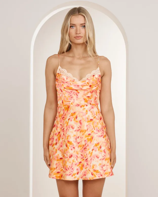 Anna Cowl Neck Mini Dress sold by Pilgrim