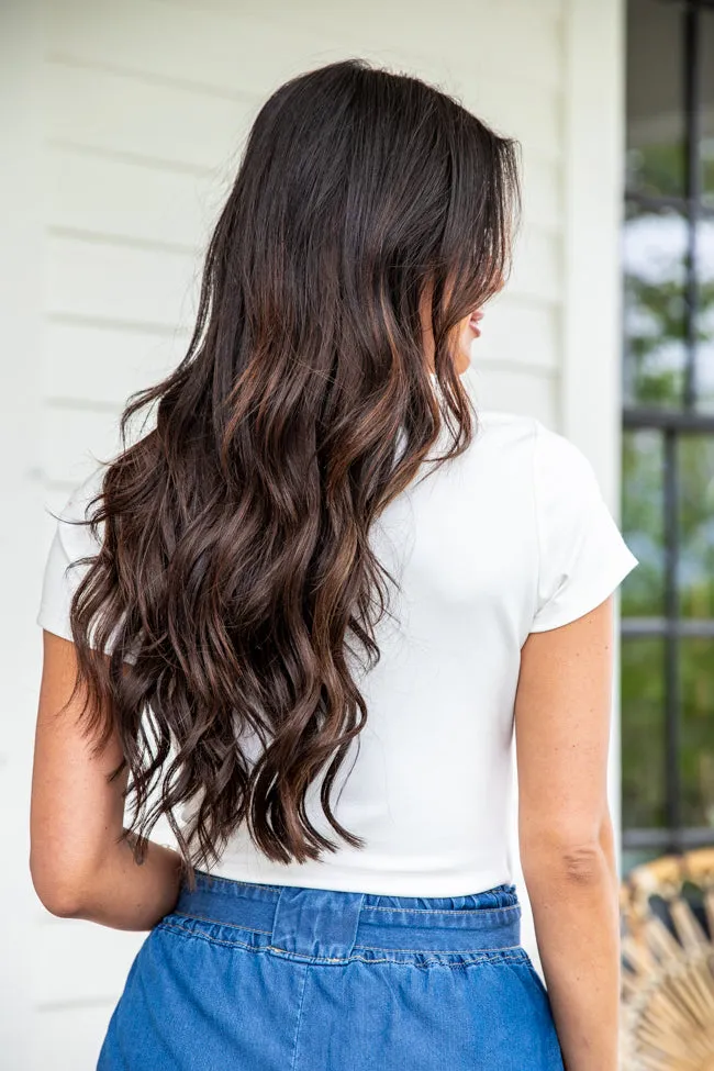 Can't Let You Go Ivory Henley Bodysuit FINAL SALE sold by Pink Lily product image thumbnail 4