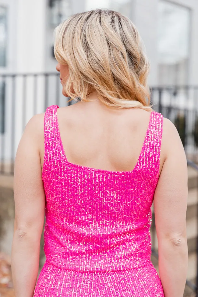 Holiday Fun Pink Sequin Cropped Tank FINAL SALE sold by Pink Lily product image thumbnail 5