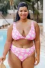Captivating Sun Pink Daisy High Waisted Bikini Bottoms FINAL SALE sold by Pink Lily