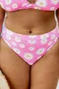 Captivating Sun Pink Daisy High Waisted Bikini Bottoms FINAL SALE sold by Pink Lily