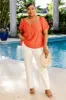 Caught Red Handed Notched Neck Red Short Sleeve Blouse FINAL SALE sold by Pink Lily