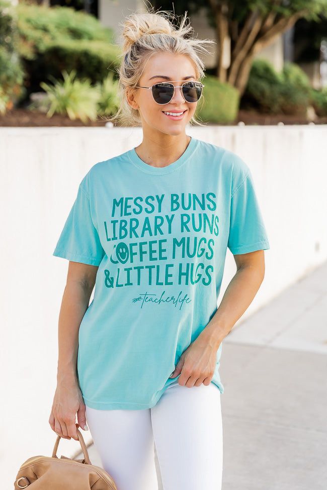 Teacher Life Chalky Mint Graphic Tee sold by Pink Lily product image thumbnail 6