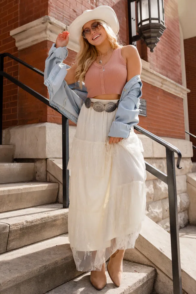 California Dreaming Ivory Lace Maxi Skirt sold by Pink Lily product image thumbnail 2