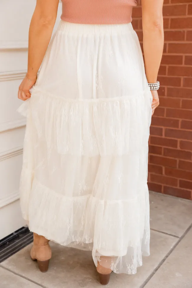 California Dreaming Ivory Lace Maxi Skirt sold by Pink Lily product image thumbnail 4