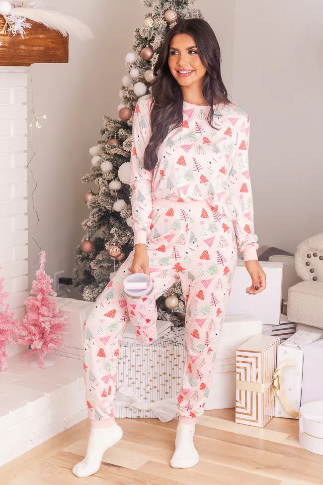 Merry All the Way Pink Trees Pajama Top FINAL SALE sold by Pink Lily product image thumbnail 2