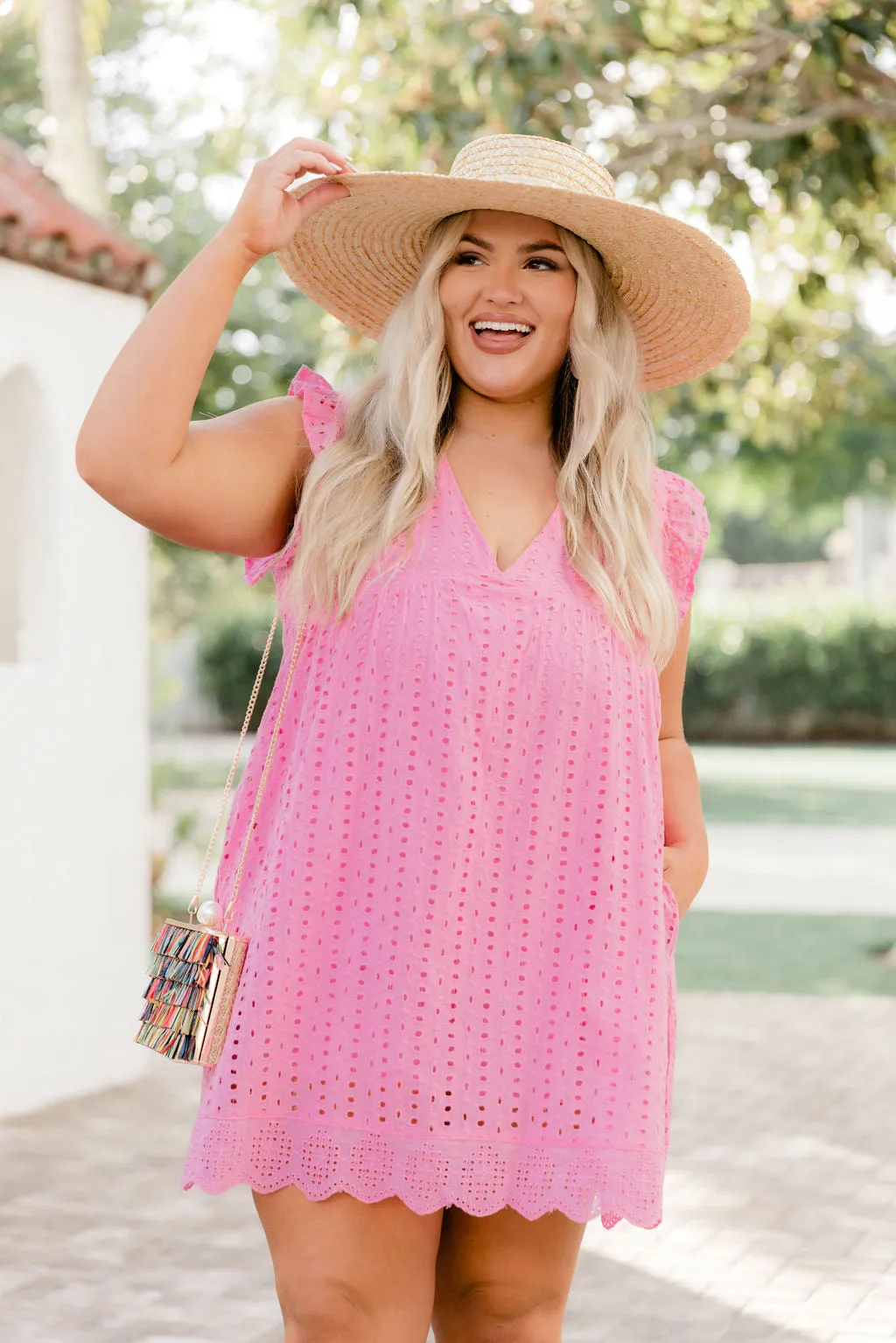 You Found My Heart Pink V-Neck Dress Romper FINAL SALE sold by Pink Lily product image thumbnail 5