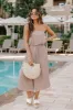 Dare To Dream Strapless Mocha Jumpsuit FINAL SALE sold by Pink Lily