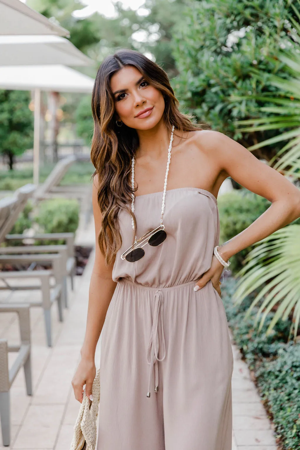Dare To Dream Strapless Mocha Jumpsuit FINAL SALE sold by Pink Lily product image thumbnail 3