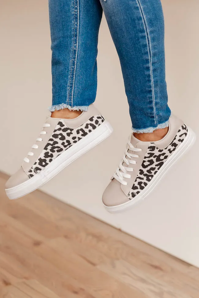 Dottie Taupe Leopard Print Sneakers FINAL SALE sold by Pink Lily