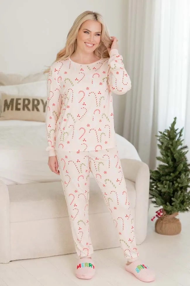 Merry All the Way Candy Canes Pajama Top FINAL SALE sold by Pink Lily product image thumbnail 2