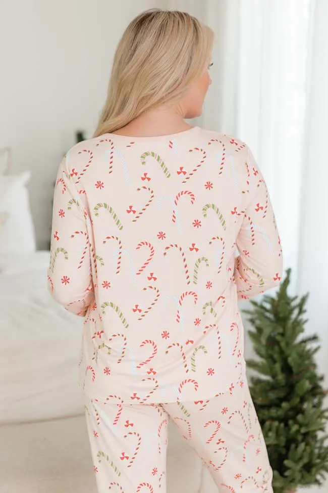 Merry All the Way Candy Canes Pajama Top FINAL SALE sold by Pink Lily product image thumbnail 4