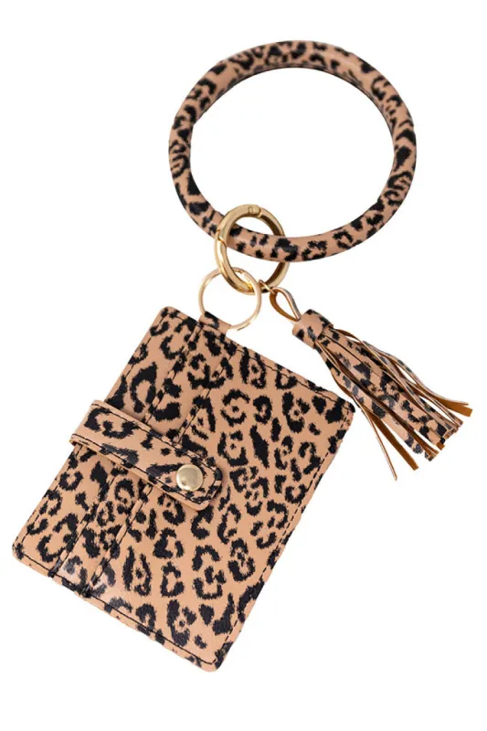 Cool Cat Leopard Print Key Ring FINAL SALE sold by Pink Lily