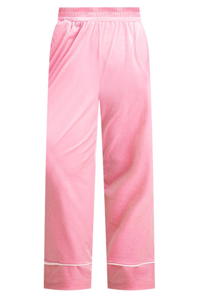 Asking Again Pink Velvet Lounge Pants FINAL SALE sold by Pink Lily product image thumbnail 5