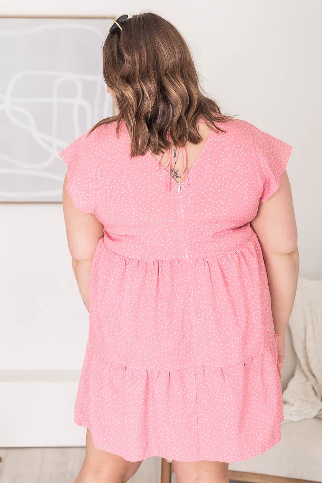 Summer Dreams Pink Polka Dot Tiered Mini Dress FINAL SALE sold by Pink Lily product image thumbnail 18
