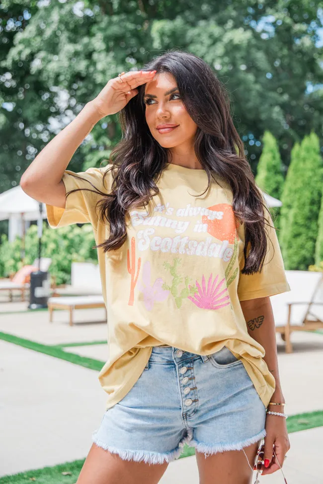 Its Always Sunny Mustard Oversized Graphic Tee sold by Pink Lily
