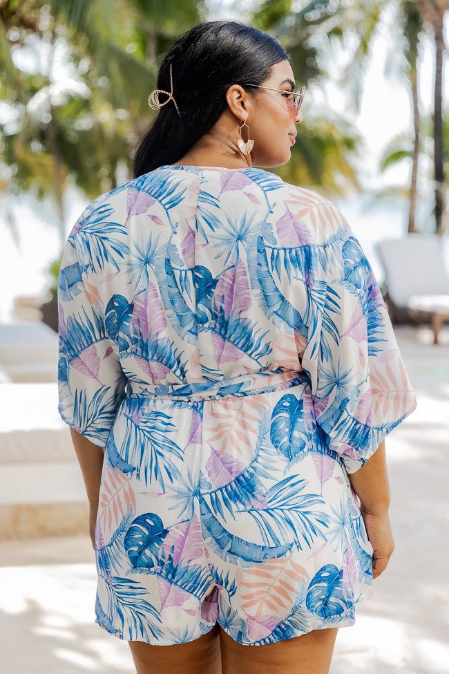 Meet Me In The Tropics Blue Kimono Romper FINAL SALE sold by Pink Lily product image thumbnail 19